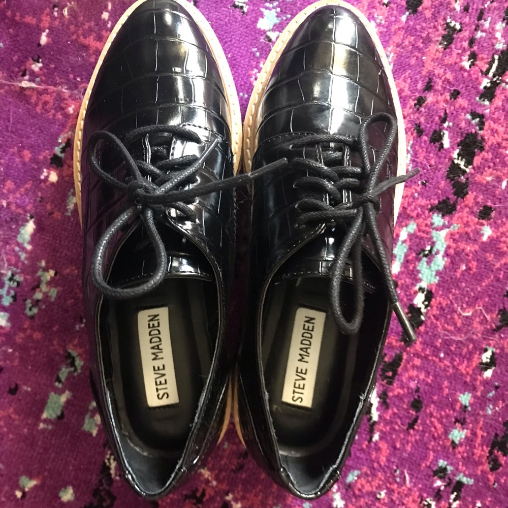 STEVE MADDEN Wrenley platform Oxford shoes. ⚜️⚜️⚜️ - Picture 3 of 14